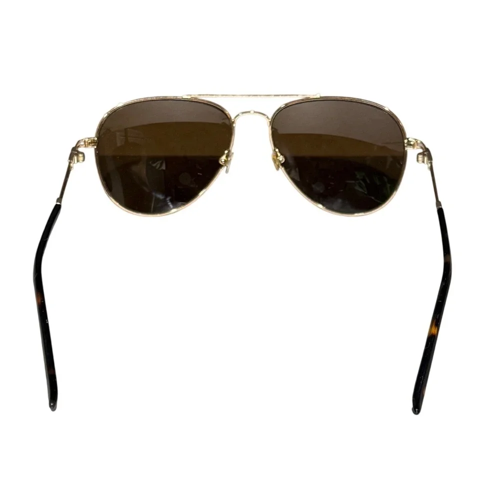 Vintage Bulova Valcourt Gold Aviator Sunglasses Luxury Designer Men's Unisex